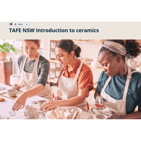 新洲政府送课！TAFE陶瓷入门8周免费学🫖