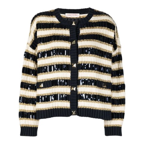 Valentino GaravaniRockstud 亮片开衫
