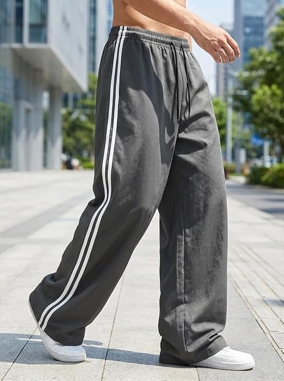 Baggy 侧条纹休闲长裤