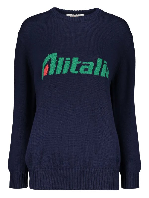 Alitalia 嵌花针织毛衣
