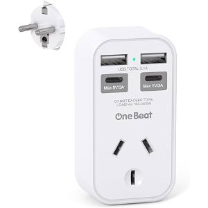 One Beat EU插座适配器 4口USB