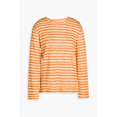 Striped 亚麻T恤上衣