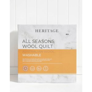 Heritage 羊毛被 白色