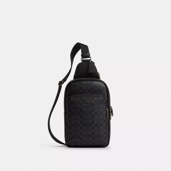COACH OUTLET 标志帆布Ethan背包