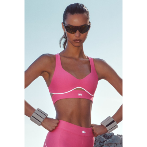 alo yogaAirlift Speedwork 运动内衣 粉色