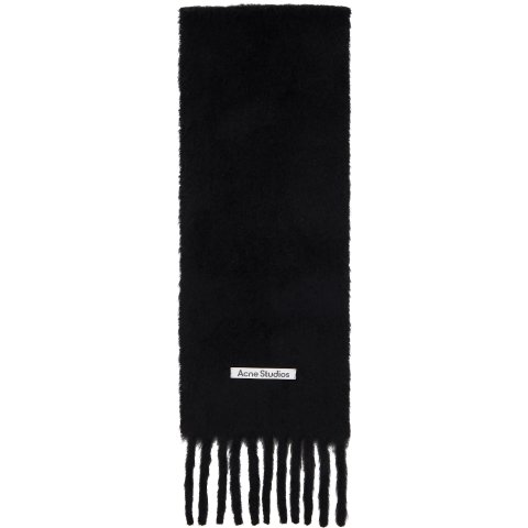  Mohair 围巾 黑色