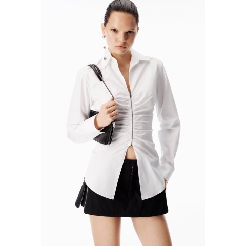 alexanderwang 收褶胸衣衬衫