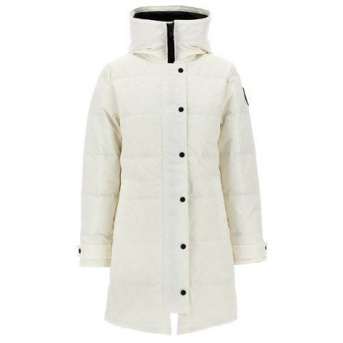 Canada Goose Shelburne 徽标贴布派克大衣