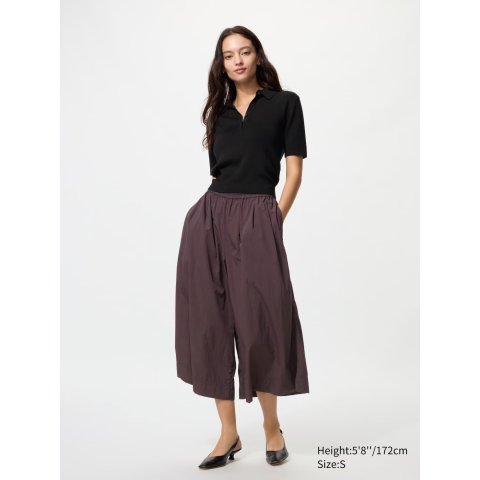 Uniqlo女士尼龙阔腿裤