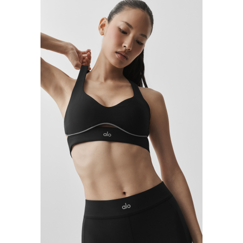 alo yogaAirlift Speedwork 运动内衣 黑色