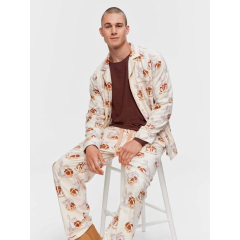 Peter AlexanderFlannelette 长袖睡衣套装