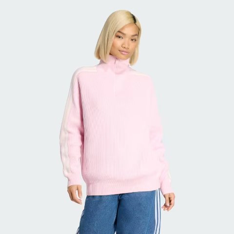 ADIDAS ORIGINALS 女士卫衣 翻领拉链