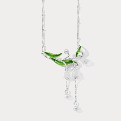  铃兰项链 花型饰品