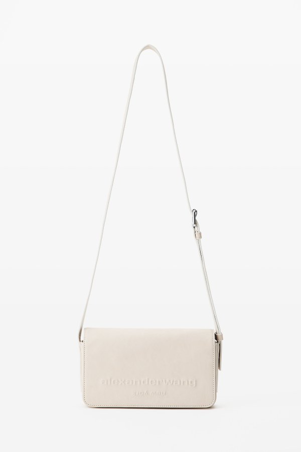Alexanderwang 凸印Logo翻盖斜挎包