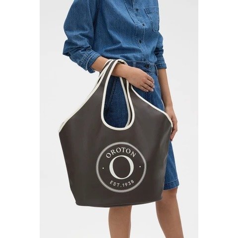 Oroton Kaia Crescent 托特包 咖色