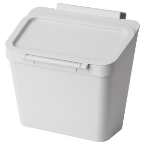 Ikea SKOLÄST 灰色挂式垃圾桶