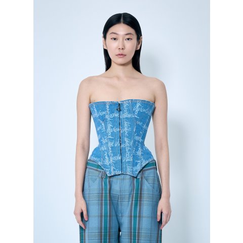 Vivienne Westwood蓝色Denim束身衣