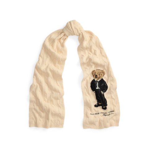 Polo Bear 羊毛混纺围巾