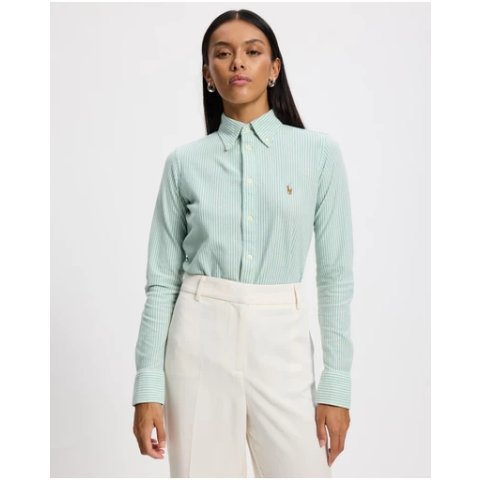 Polo Ralph LaurenOxford 条纹针织棉衬衫