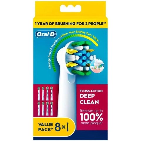 Oral-B Floss Action 深层清洁刷头 8支