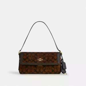 COACH OUTLET Etta 单肩包 刺绣布