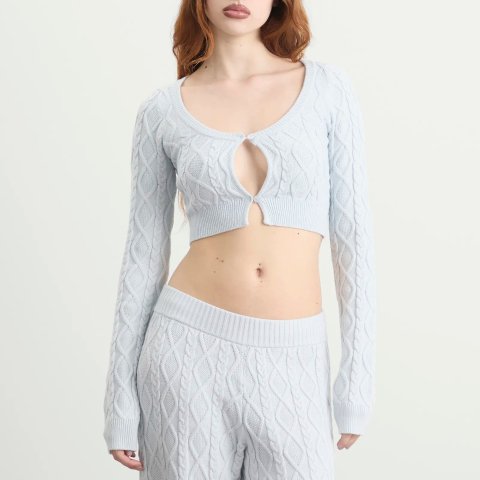 SKIMS Snow Bunny羊毛开衫 Zen Blue