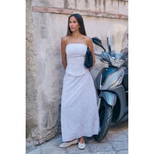 Boohoo 刺绣中长裙 女款