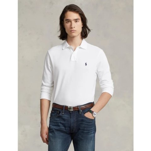 Polo Ralph LaurenICONIC 长袖网眼Polo衫
