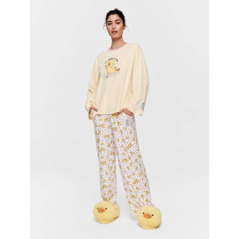 Quack Off 长袖纯棉上衣