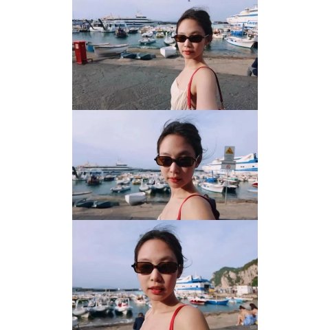 Miu MiuMU 11ZSF 窄框墨镜