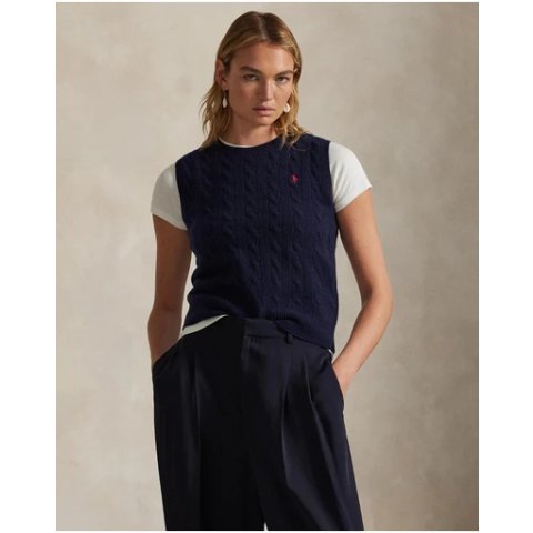 Polo Ralph Lauren羊毛羊绒针织马甲
