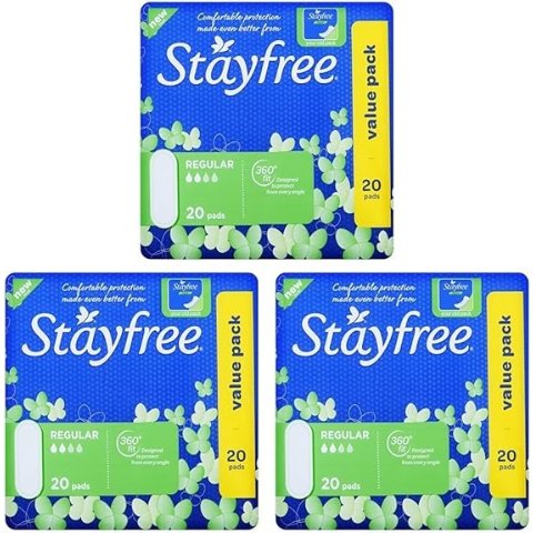 Stayfree卫生巾 regular 60片