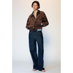 Zara 灯芯绒拼色夹克