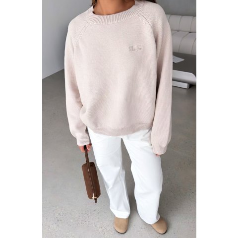 White Fox Reia 针织卫衣 燕麦色