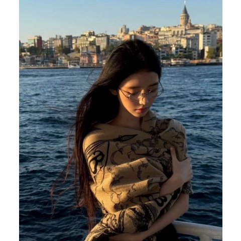 Jacquard 双面流苏围巾