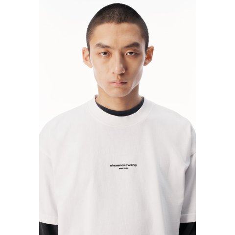 alexanderwang 短袖T恤 白色 棉质
