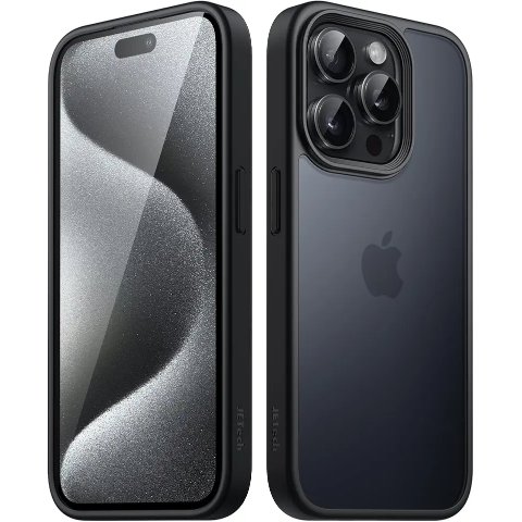iPhone 15 Pro Max 磨砂防摔壳 黑色