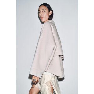 Zara ZW COLLECTION 羊毛夹克 拉链