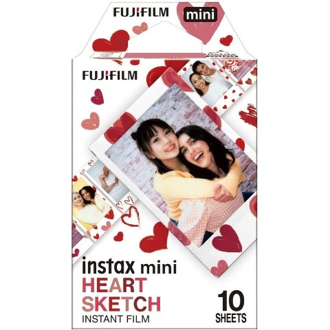 Instax Mini Heart Sketch 拍立得相纸 10张