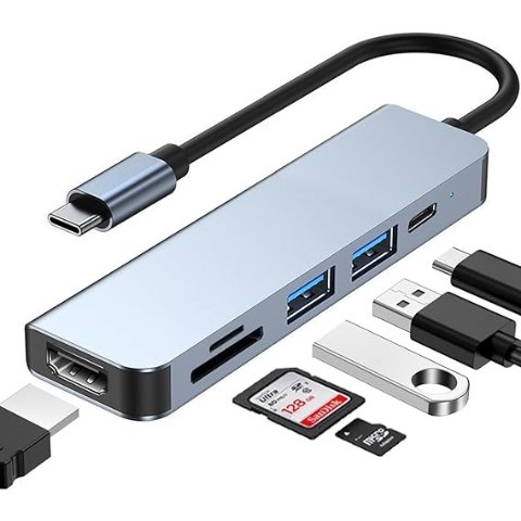 USB-C 6合1多功能扩展坞 4K HDMI