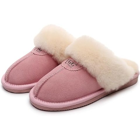 UGG AustraliaUGG 羊皮毛一体防滑拖鞋