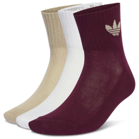 adidas 中筒袜 3双装