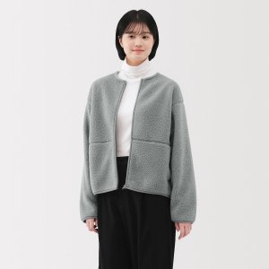 Muji 再生摇粒绒夹克 双层面料