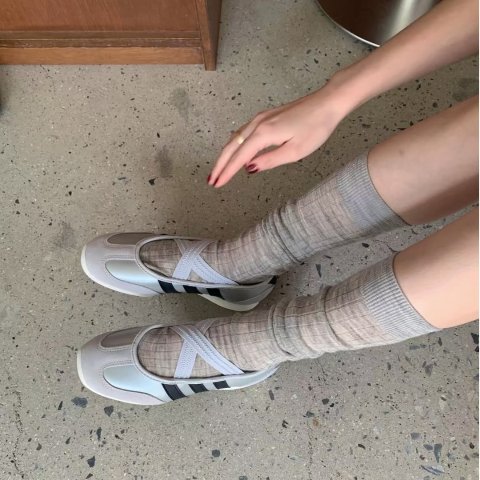 芭蕾风玛丽珍鞋 白色