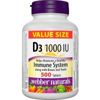 Webber Naturals 维生素 D3  500片