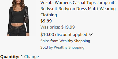 Vozobi Womens Casual Tops Jumpsuits Bodysuit Bodycon Dress Multi-Wearing Clothing