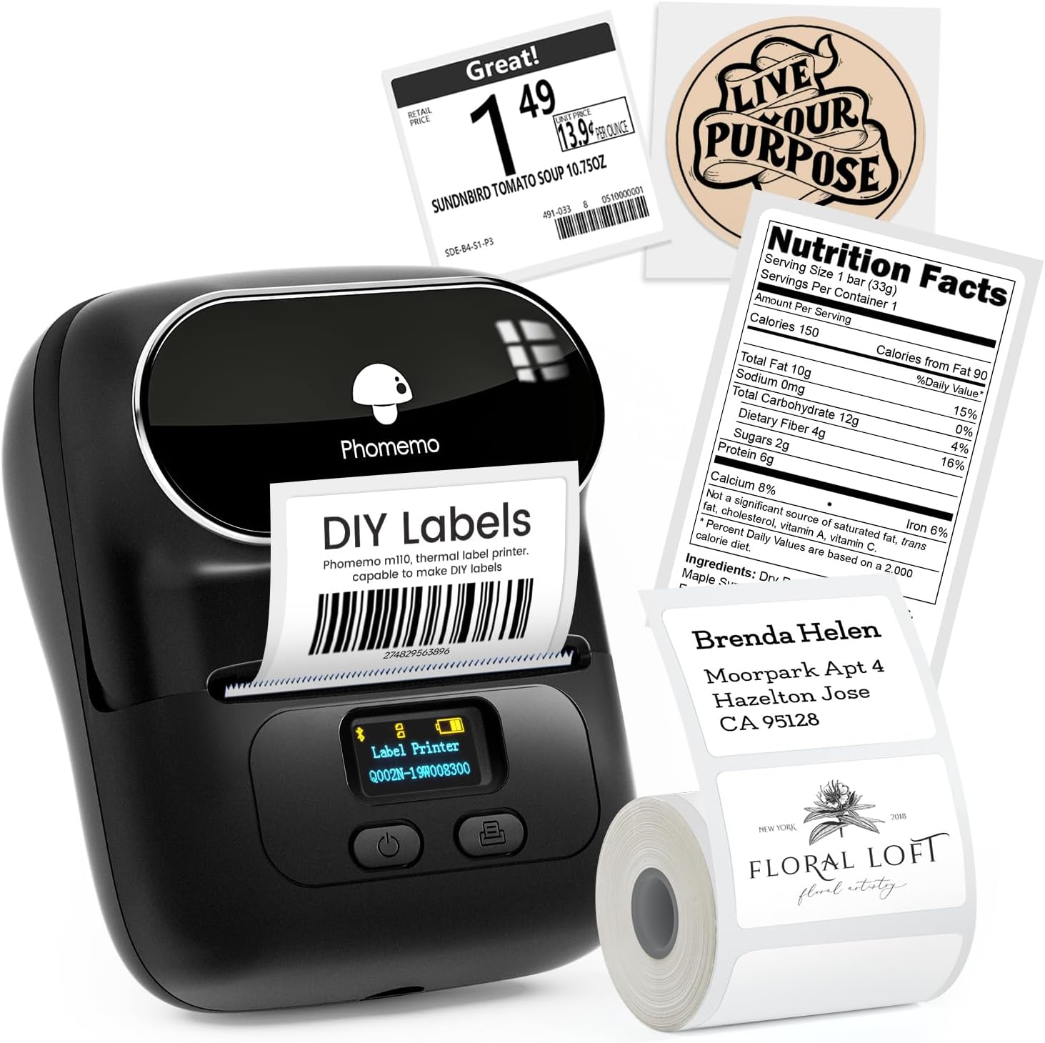 Label Maker Printer Bluetooth