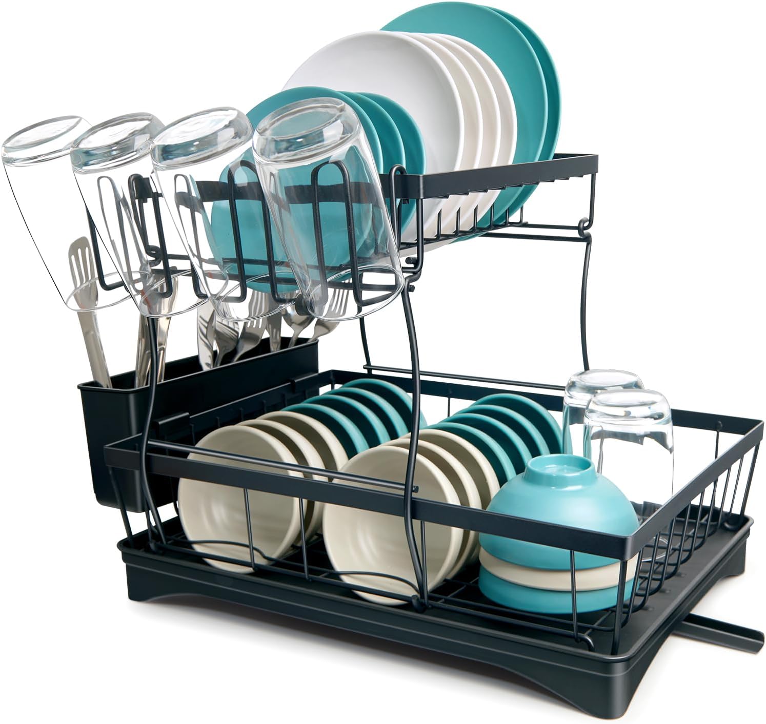 Dish Rack with Drainer Board