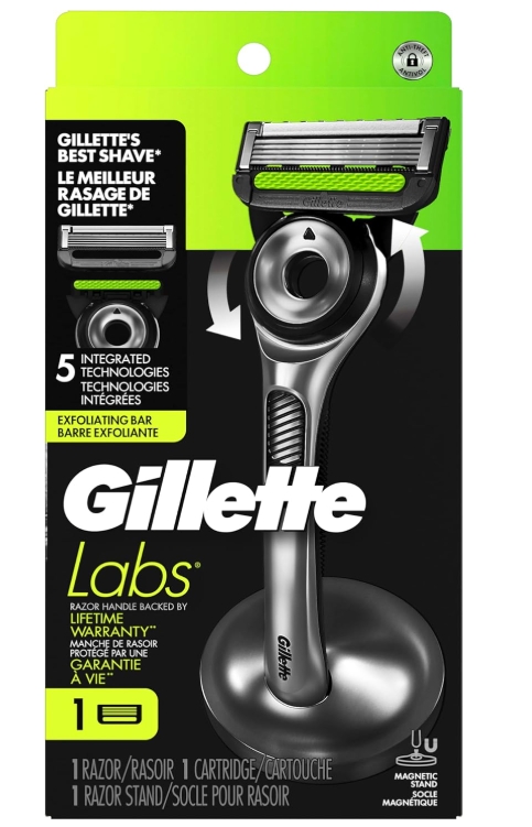 GilletteLabs with Exfoliating Bar - 1 Handle + 1 Razor Blade Refill