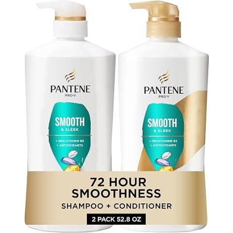 Pantene丝滑洗发水745ml+护发素745ml+发膜15ml